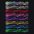 Chrome and Holo Handle Sticker