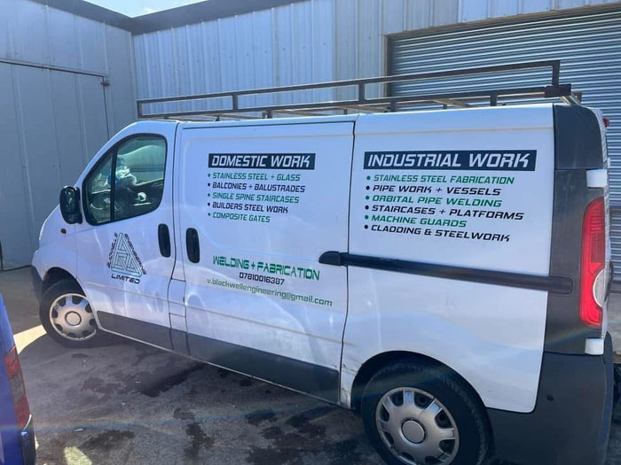 The finished van with its new graphics