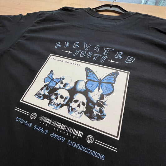Elevated Youth Skull & Butterfly Tee